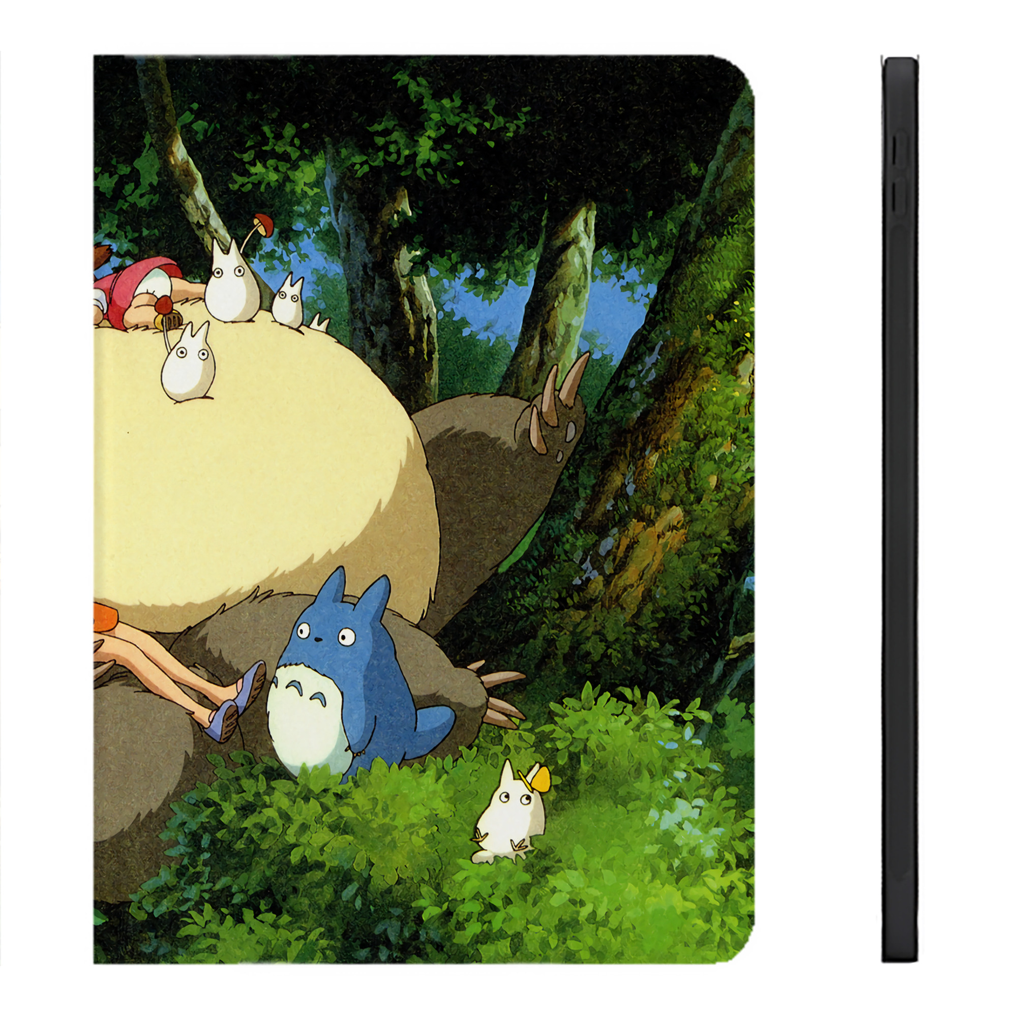 （画像用） となりのトトロ 草壁メイ 草壁サツキ My Neighbor Totoro Satsuki Kusakabe Mei Kusakabe IPadケース ペンホルダー付き ブックスタイルデザイン